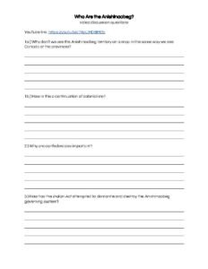 Who Are the Anishinaabeg video discussion questions_Page_1
